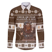 Funny Christmas Belsnickel Family Matching Short Sleeve Bodycon Dress and Hawaiian Shirt Impish Or Admirable LT05 - Wonder Print Shop