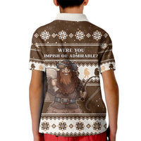 Funny Christmas Belsnickel Kid Polo Shirt Impish Or Admirable LT05 - Wonder Print Shop