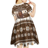 Funny Christmas Belsnickel Kid Short Sleeve Dress Impish Or Admirable LT05 - Wonder Print Shop
