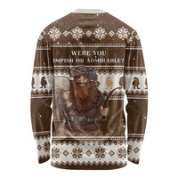 Funny Christmas Belsnickel Long Sleeve Shirt Impish Or Admirable LT05 - Wonder Print Shop