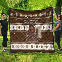 Funny Christmas Belsnickel Quilt Impish Or Admirable LT05 - Wonder Print Shop