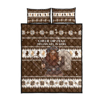 Funny Christmas Belsnickel Quilt Bed Set Impish Or Admirable LT05 - Wonder Print Shop