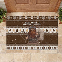 Funny Christmas Belsnickel Rubber Doormat Impish Or Admirable LT05 - Wonder Print Shop