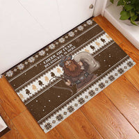 Funny Christmas Belsnickel Rubber Doormat Impish Or Admirable LT05 - Wonder Print Shop