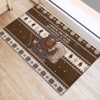Funny Christmas Belsnickel Rubber Doormat Impish Or Admirable LT05 - Wonder Print Shop