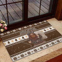 Funny Christmas Belsnickel Rubber Doormat Impish Or Admirable LT05 - Wonder Print Shop