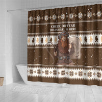 Funny Christmas Belsnickel Shower Curtain Impish Or Admirable