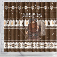 Funny Christmas Belsnickel Shower Curtain Impish Or Admirable