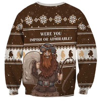Funny Christmas Belsnickel Sweatshirt Impish Or Admirable LT05 - Wonder Print Shop