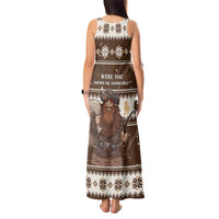 Funny Christmas Belsnickel Tank Maxi Dress Impish Or Admirable LT05 - Wonder Print Shop