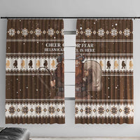 Funny Christmas Belsnickel Window Curtain Impish Or Admirable LT05 - Wonder Print Shop