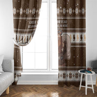 Funny Christmas Belsnickel Window Curtain Impish Or Admirable LT05 - Wonder Print Shop