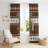 Funny Christmas Belsnickel Window Curtain Impish Or Admirable LT05 - Wonder Print Shop