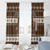 Funny Christmas Belsnickel Window Curtain Impish Or Admirable LT05 - Wonder Print Shop