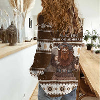 Funny Christmas Belsnickel Women Casual Shirt Impish Or Admirable LT05 - Wonder Print Shop