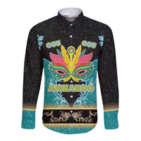 Bahamas Junkanoo Long Sleeve Button Shirt Junkanoo Is Life LT05 - Wonder Print Shop