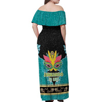 Bahamas Junkanoo Off Shoulder Maxi Dress Junkanoo Is Life LT05 - Wonder Print Shop