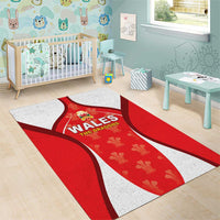 Wales Rugby 2026 Area Rug Unique Style - Wonder Print Shop
