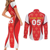 Custom Wales Rugby 2026 Couples Matching Short Sleeve Bodycon Dress and Long Sleeve Button Shirt Unique Style - Wonder Print Shop