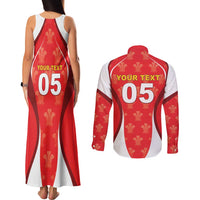 Custom Wales Rugby 2026 Couples Matching Tank Maxi Dress and Long Sleeve Button Shirt Unique Style - Wonder Print Shop