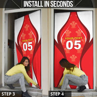 Custom Wales Rugby 2026 Door Cover Unique Style - Wonder Print Shop