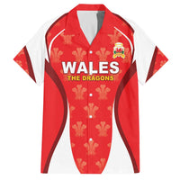 Custom Wales Rugby 2026 Family Matching Off The Shoulder Long Sleeve Dress and Hawaiian Shirt Unique Style - Wonder Print Shop