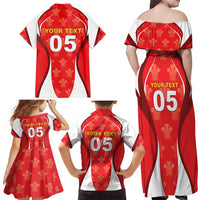 Custom Wales Rugby 2026 Family Matching Off Shoulder Maxi Dress and Hawaiian Shirt Unique Style - Wonder Print Shop