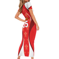 Custom Wales Rugby 2026 Family Matching Short Sleeve Bodycon Dress and Hawaiian Shirt Unique Style - Wonder Print Shop
