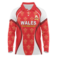 Custom Wales Rugby 2026 Long Sleeve Polo Shirt Unique Style - Wonder Print Shop
