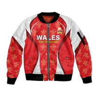 Custom Wales Rugby 2026 Sleeve Zip Bomber Jacket Unique Style - Wonder Print Shop