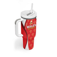 Custom Wales Rugby 2026 Tumbler With Handle Unique Style - Wonder Print Shop