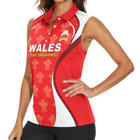Custom Wales Rugby 2026 Women Sleeveless Polo Shirt Unique Style - Wonder Print Shop