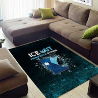 Ice Out Of Minnesota Area Rug State Flag Justice Protest Resistance