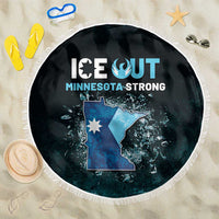 Ice Out Of Minnesota Beach Blanket State Flag Justice Protest Resistance