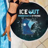 Ice Out Of Minnesota Beach Blanket State Flag Justice Protest Resistance