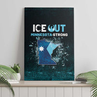 Ice Out Of Minnesota Canvas Wall Art State Flag Justice Protest Resistance
