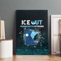 Ice Out Of Minnesota Canvas Wall Art State Flag Justice Protest Resistance