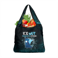 Ice Out Of Minnesota Grocery Bag State Flag Justice Protest Resistance