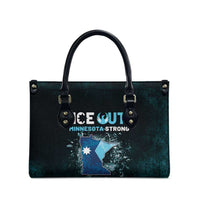 Ice Out Of Minnesota Leather Bag State Flag Justice Protest Resistance