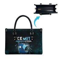 Ice Out Of Minnesota Leather Bag State Flag Justice Protest Resistance