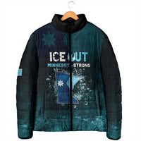 Personalized Ice Out Of Minnesota Padded Jacket State Flag Justice Protest Resistance