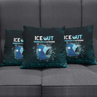 Ice Out Of Minnesota Pillow Cover State Flag Justice Protest Resistance