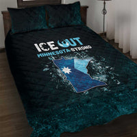 Ice Out Of Minnesota Quilt Bed Set State Flag Justice Protest Resistance