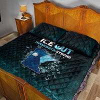 Ice Out Of Minnesota Quilt Bed Set State Flag Justice Protest Resistance