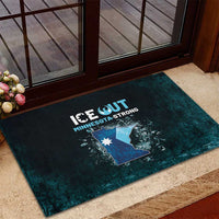 Ice Out Of Minnesota Rubber Doormat State Flag Justice Protest Resistance