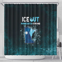 Ice Out Of Minnesota Shower Curtain State Flag Justice Protest Resistance