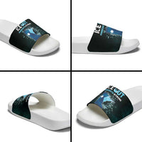Ice Out Of Minnesota Slide Sandals State Flag Justice Protest Resistance
