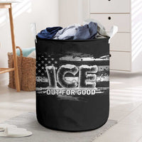 Ice Out For Good Laundry Basket No Ice Patriotic Protest