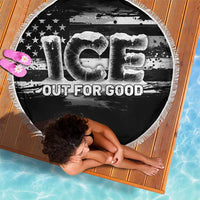 Ice Out For Good Beach Blanket No Ice Patriotic Protest