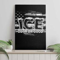 Ice Out For Good Canvas Wall Art No Ice Patriotic Protest